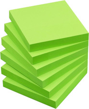 Sticky Notes 3X3 Self-Stick Notes Pads with 6 Bright Colors, Easy to Post for Of