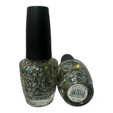 OPI "I Snow You Love Me" Nail Polish HL E16 Holographic Glitter 0.5oz