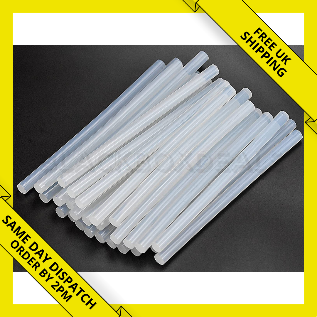 NEW HOT MELT GLUE GUN STICKS 11mm x 200mm LONG FOR CRAFT ADHESIVE CLEAR