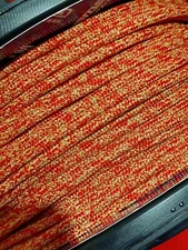 Samson 1/4" 6mm Double Braid Dyneema Spectra Red Racing Marine Rope Sheet 30'