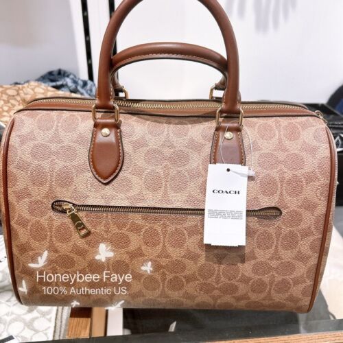Bolso grande Coach Rowan nuevo con etiquetas en lona exclusiva CV960/CV959 - Imagen 4 de 109
