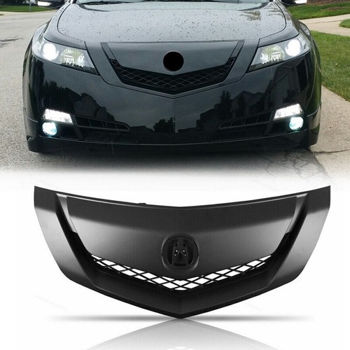 Fit 2009 10 2011 Acura TL Black Front Bumper Upper Grille Mesh Grill