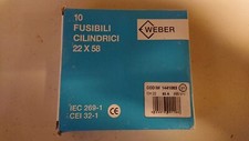 10 Fusibili Italweber CH 22x58  63A