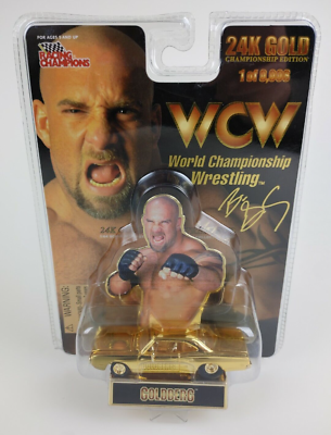 Goldberg 24K Gold Plated Limited Edition Car 1/9998 WCW Wrestling