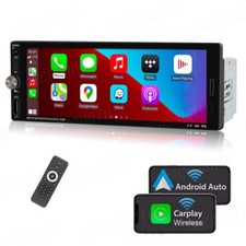 6.9 Single Din Car Stereo Wireless Apple CarPlay Bluetooth touchscreen Radio USB