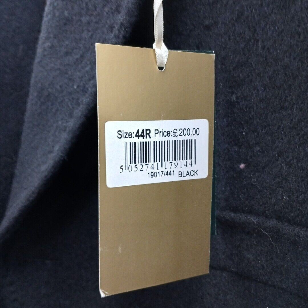 Greenwoods Coat Size 44R Black Wool Blend Overcoat New image 5