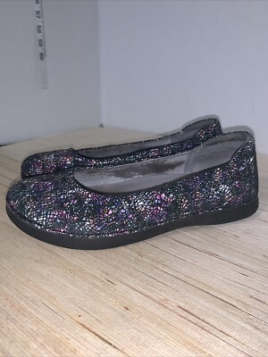 Alegria PET-500 Petal Multicolor Ballet Leather Comfort Shoes Size 8 Slip On