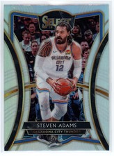 Steven Adams 2019-20 Panini Select Premier Silver Holo Prizm SP #129 OKC Thunder