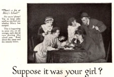 Antique 1919 Ad Grinnell Automatic Sprinkler System Fire Safety Schools 10/1919