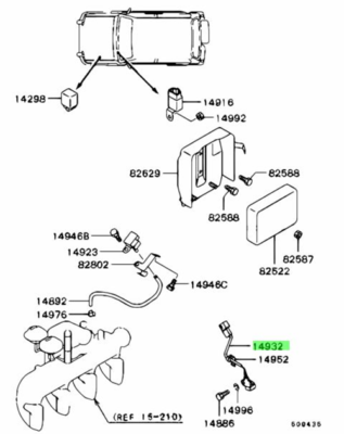 Mitsubishi Delica SENSOR ENG CRANK ANGLE ME202590 Genuine JDM OEM
