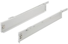 Häfele Drawer Rail 86 MM Partial Extension With Self Closing Mechanism Box White