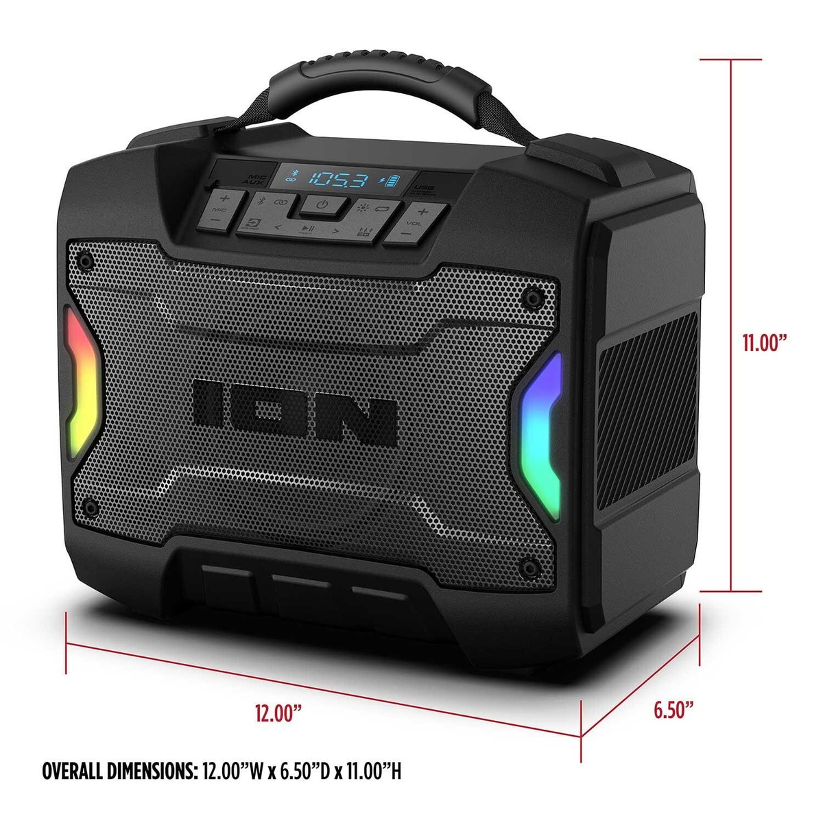 ION Audio Tailgater TD Rugged Bluetooth Speaker | eBay