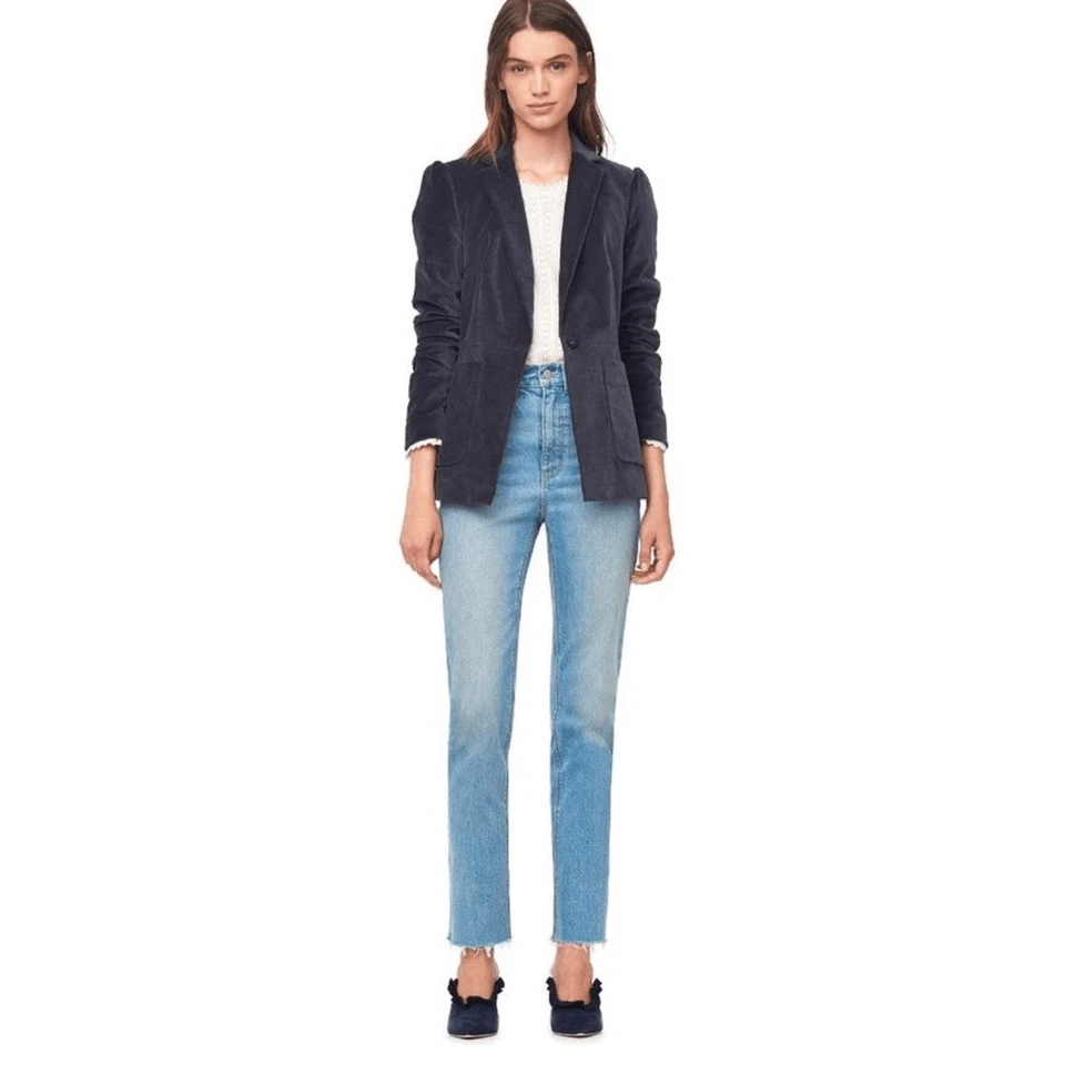 Blazer de terciopelo elástico Rebecca Taylor 2 Foto 2 de 4