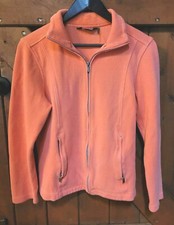 Kirkland Sweater Womens Medium Pink Signature Fleece Medium Full Zip Long