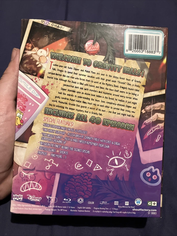 Gravity Falls The Complete Series Blu-Ray Disney Shout REGION A NEW - Image 3 of 4
