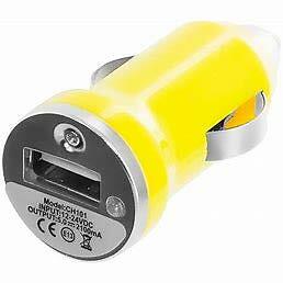 DragonTrading 1 x Giallo USB Car Charger (e4y)