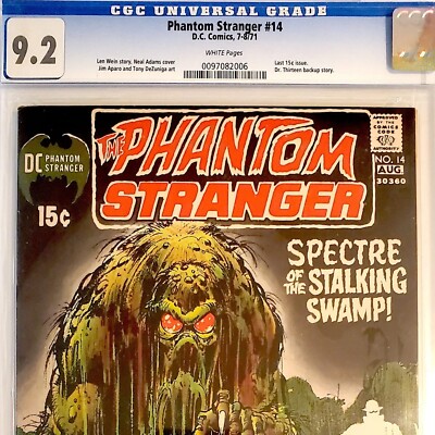 PHANTOM STRANGER #14 CGC 9.2 key Swamp Thing Neal Adams bronze age low census