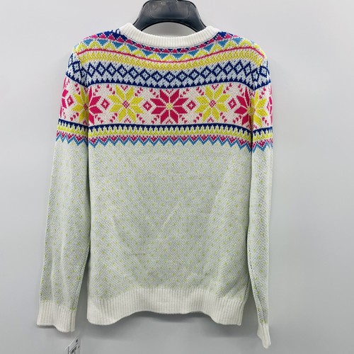 Holiday Lane Big Boys Medium Multi-Color Fair Isle Sweater Lime Green $40 128 - Picture 6 of 9