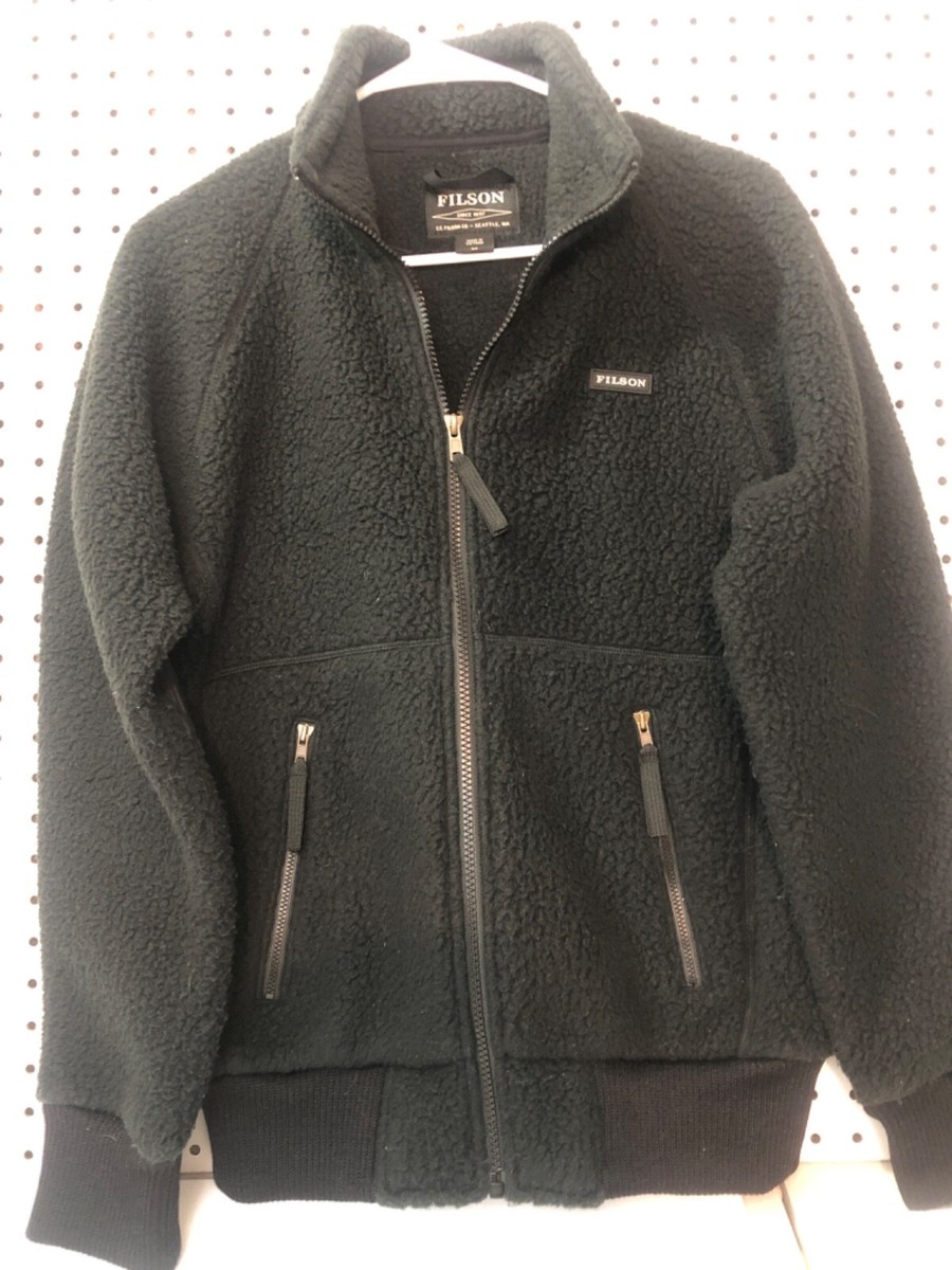 Filson Sherpa Black Fleece Polartec Womens XS Full Zip Jacket | eBay