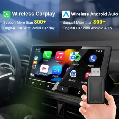 2026 Upgrade Wireless CarPlay Adapter USB for Android Auto   Plug & Play