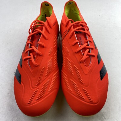 Adidas Predator Elite FG Low Soccer Cleats Men Size 7 Solar Red Black IF8883 Adidas Predator Elite FG Low Soccer Cleats Solar Red Black  main image 3