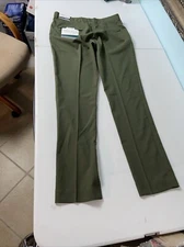 perry ellis portfolio pants 32x32 Skinny Fit Green Mens