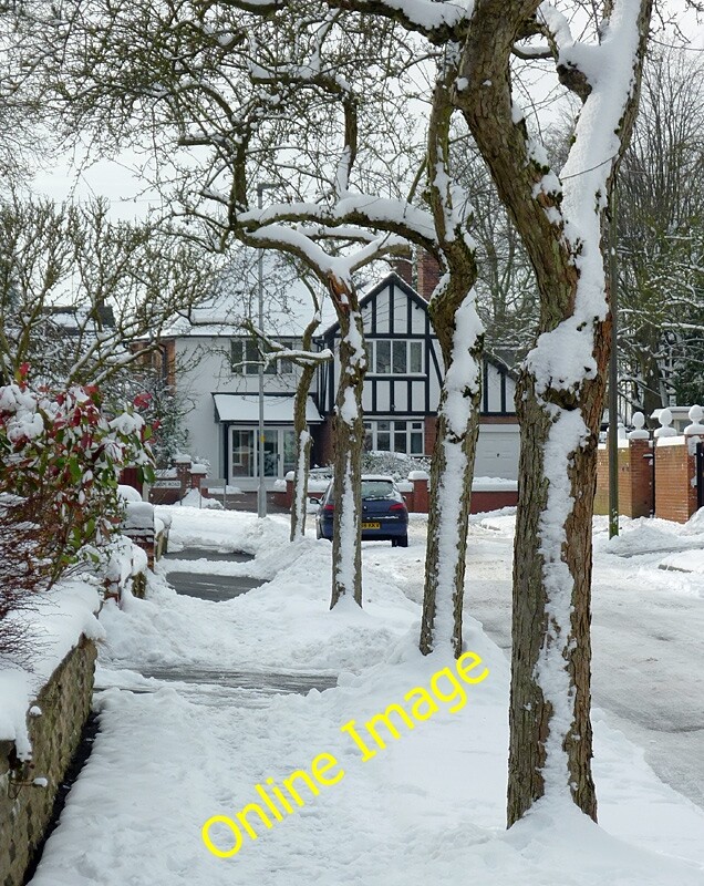 Photo 6x4 Snow in Penn, Wolverhampton Sedgley This is Buckingham Road