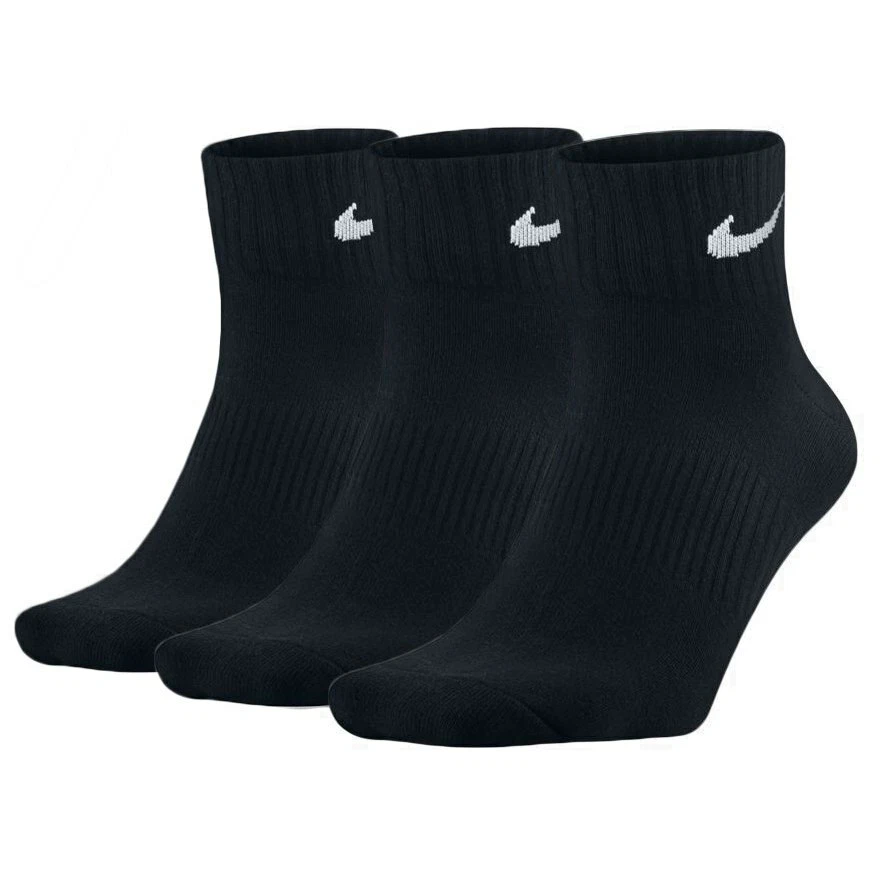 QUARTER SOCKS - NIKE ANKLE SOCK BLACK - 3 PACK EVERYDAY TRAINING SOCK
Opens in a new window or tab