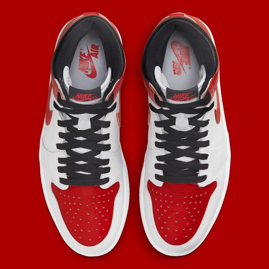 Authentic Men's / Air Jordan 1 High OG Retro / White-U. Red-White