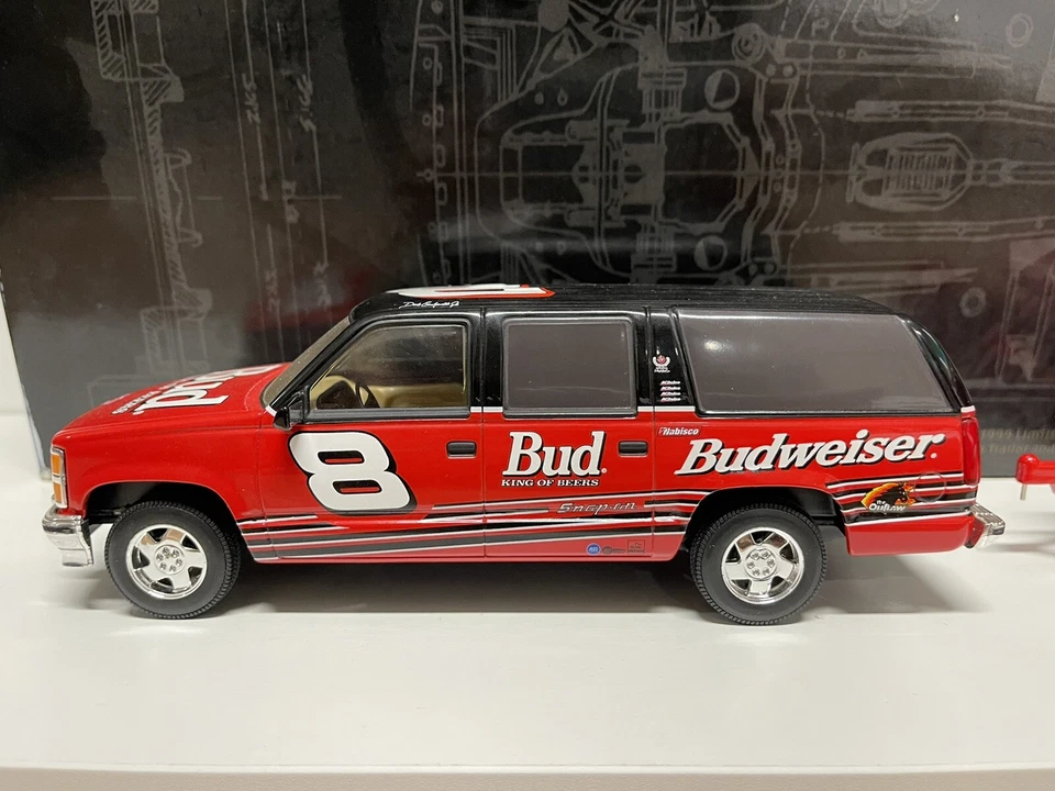 1999 Dale Earnhardt Jr Budweiser Brookfield Suburban Show Трейлер Трасса 1/24 - Изображение 2 из 4