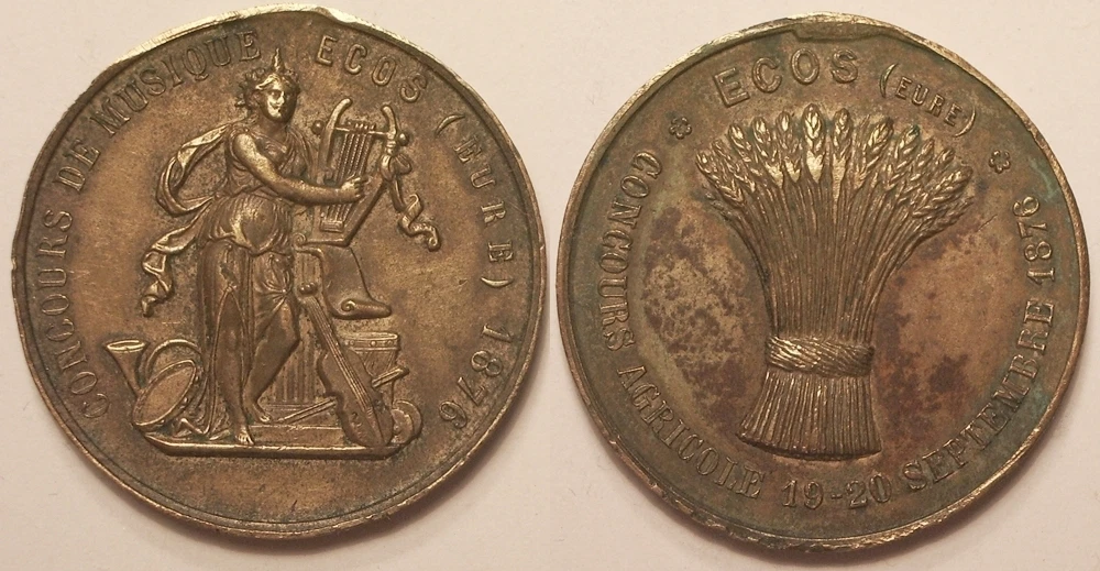 Medal, Association Agricultural Of Châtellerault