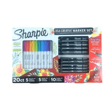 Sharpie 20 Count Creative Marker Set Office Supplies Permanent Acrylic Art