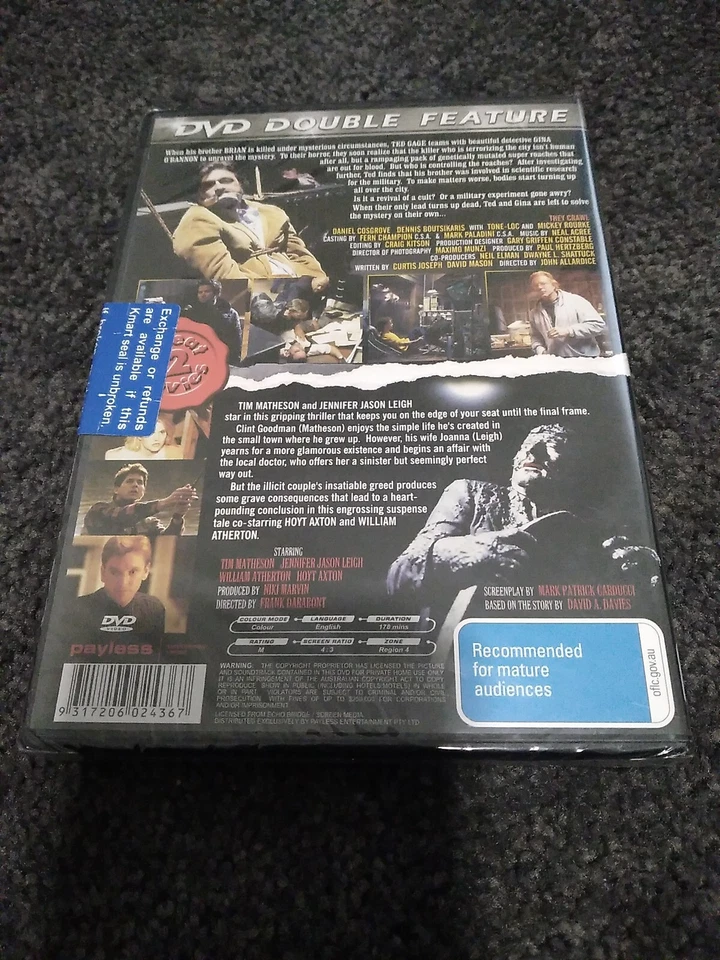 They Crawl / Buried Alive DVD REGION 4 Brand New Free Postage  - image 2 of 3