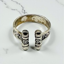 Vintage Sterling Silver Adjustable Boho Ring