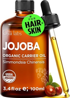 Gya Labs Bio Jojoba Trägeröl für die Haut - 100% rein 100 ml (1er Pack) 