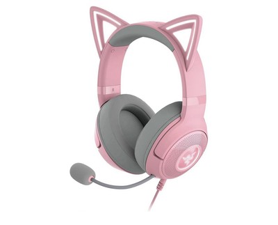 RAZER Kraken Kitty V1 Gaming Headset Quartz Edition Pink - gebraucht - sehr gut