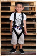 Full Body Harness Black Warrior Kids KH-201A-C-BLK