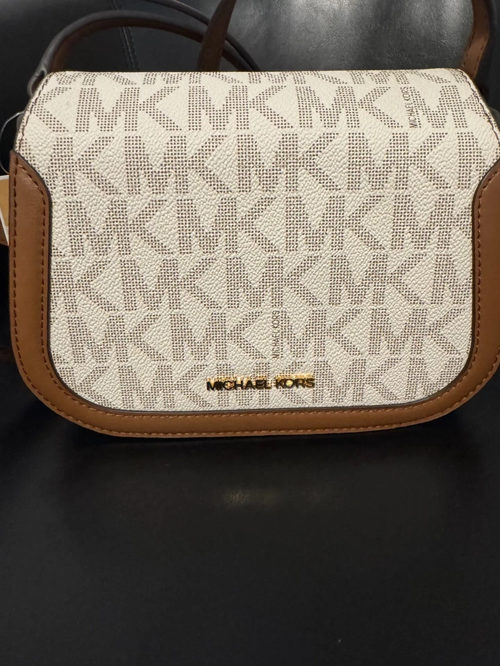 Сумка через плечо Michael Kors Lucie SM Saddle ваниль/багги (новая с бирками) - Изображение 3 из 4