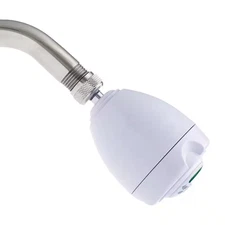 Niagara Shower Head Fixed 3 Spray 1.25 GPM Water Saving Adjustable White 2.7 in
