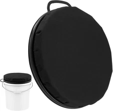 5 Gallon Swivel Bucket Seat Cushion with Handle Waterproof Cover 360° Rotation