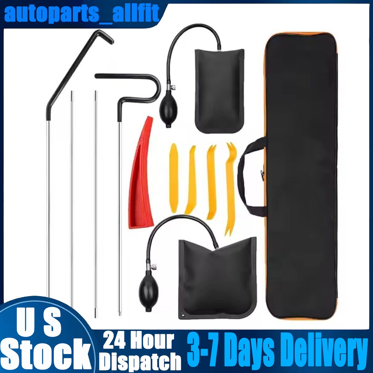 12pcs Emergency Auto Tool Window-Car Door Unlock/Lock Out Universal Tool Kits US