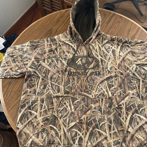 Mossy Oak Hoodie Mens XL Blades Camo Embroidered Big Logo Hunting Outdoors