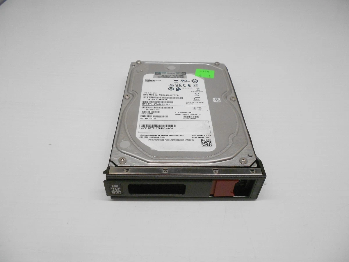 HP SAS 4TB Internal Hard Disk Drives for sale | eBay