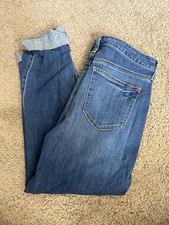 Spanx Women  s Denim Jeans Size 28 Blue The Slim-X Casual Cuffed