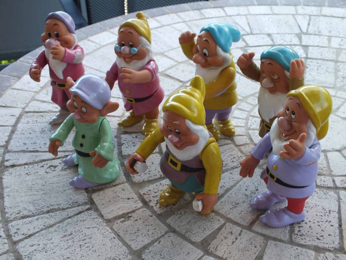 Vintage - Konvolut - alte Disney - THAILAND - 7 Zwerge Figuren