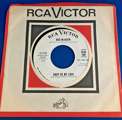 ROD McKUEN- Baby Be My Love/The Ever Constant Sea RCA Promo 45 Play tested EX