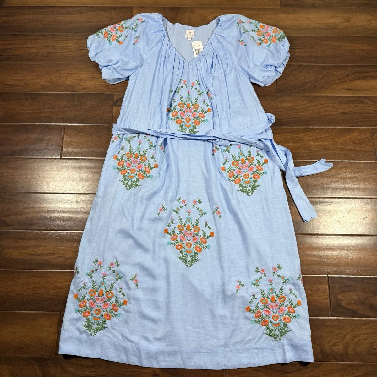 Embroidered Blue Dresses for Women for sale | eBay