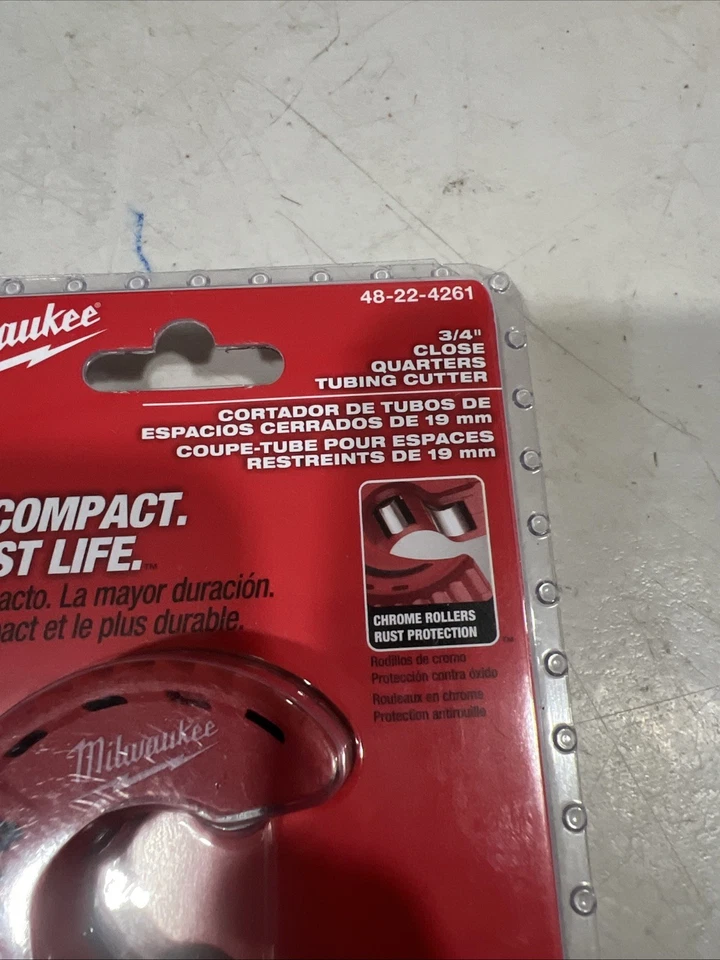 48-22-4261 3/4" Copper Tubing Cutter Close Quarters Cutter Milwaukee  - Image 3 of 4