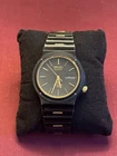 Vintage Seiko Sports 100 6923-709L Black & Gold Quartz Day-Date Watch