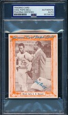 1976 Douglas/Bell Brock Sets SB Record Card James Cool Papa Bell Signed PSA/DNA